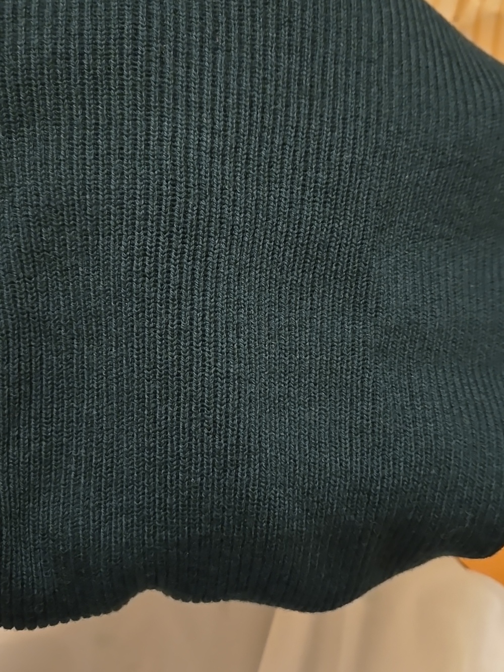 Sezane Naelle Merino Wool/ Organic Cotton Bottle Green Midi Skirt - Picture 6 of 9